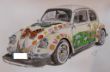 2016-07-29 AUFTRAG VW Käfer mit Blumen; Aquarell, wasserver. Bleistift, weiße Rotring Tusche, 640g, extraweiß, 38 x 56, Ralph Sadler K.jpg